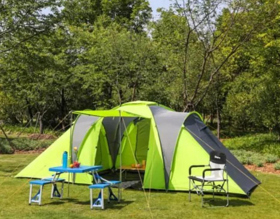 Les Hortensias Grande Tente Familiale Deux Chambres Et Sejour Vue Mer Sur Camping Nature Plestin-les-Grèves Εξωτερικό φωτογραφία